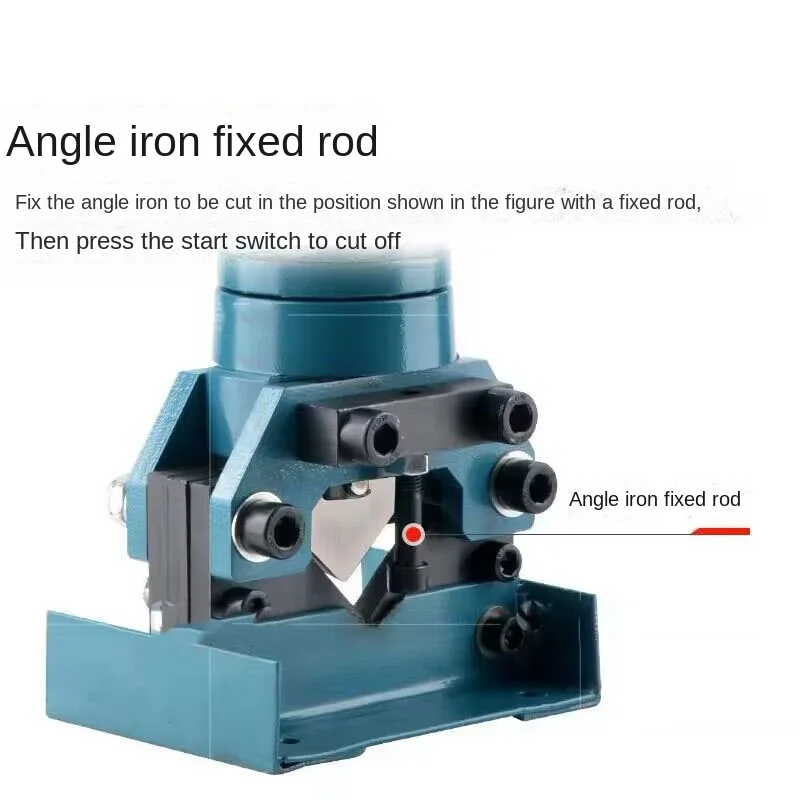 MH-60 Electric Hydraulic Angle Steel Cutting Machine Processing 3-6 Angle Iron Cutting Machine Portable Angle Iron Shearing 3