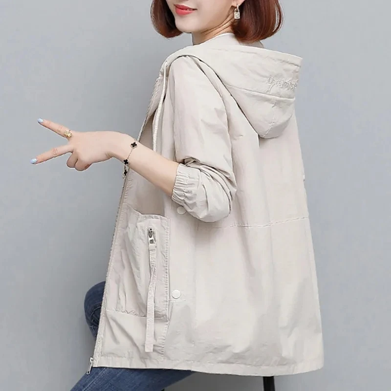 Fabric Autumn Winer Women Coat Formal OL Styles Middle Long Windbreaker Professional Blazers Set