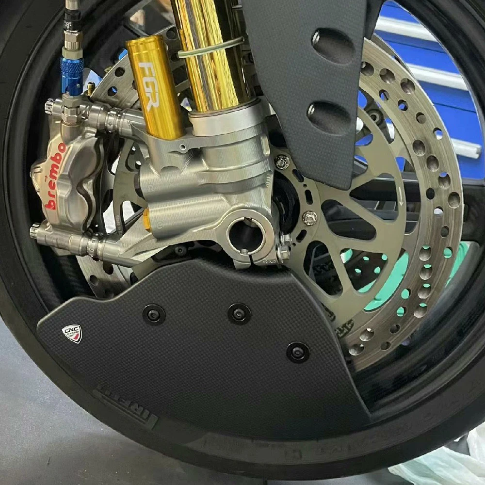 DUCATI Panigale 899 959 1199 1299 S/R 탄소 섬유 프론트 브레이크 냉각 시스템 덕트 보호 휠 커버 키트