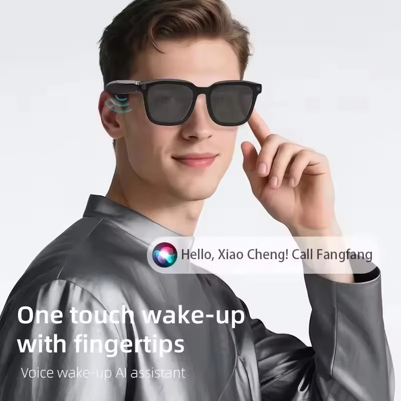 Occhiali Smart AI Lenovo con Fotocamera HD 8MP, Riprese 8K, Traduzione AI, Chiamate Bluetooth, Registrazione Musica, Occhiali da Sole Intelligenti - Regali 2026 - immagine 2