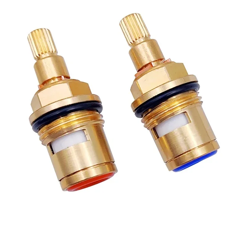 

Латунный картридж для смесителя 45 мм, 50 мм, 52 мм, деталь резьбового клапана для водопроводного крана, запасные части для смесителя холодной или горячей воды