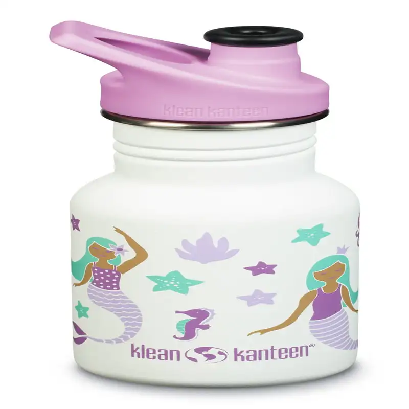 Klean Kanteen Kid Classic Sport 12 oz Water Bottle Mermaids