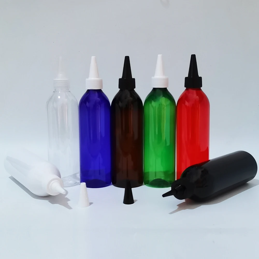 

30pcs 250ml Empty Transparent PET Lotion Container With Pointed Cap,Liquid Plastic Bottles, Travel Size Bottle,Lotion Bottle