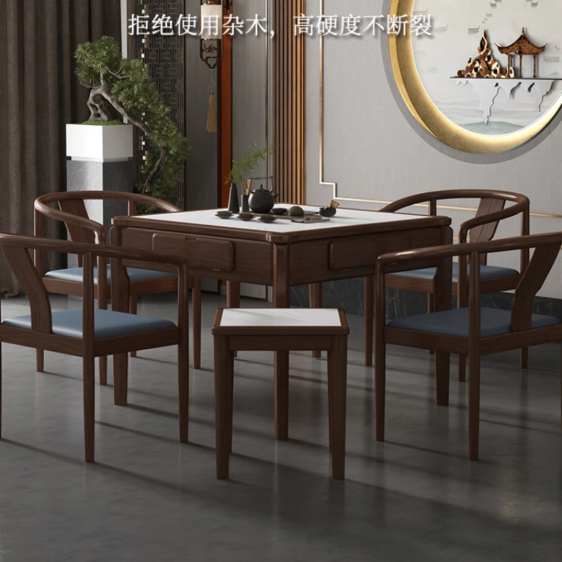 

Mute Intelligent Mahjong Machine Automatic Chinese Furniture Dining Table Dual-Use Mahjong Table