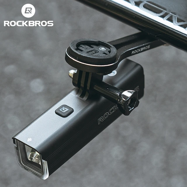 ROCKBROS Bike Light 1500LM/1000LM Aluminum Alloy Type-C Charging Smart Front Lights Hanging Version LED Lamp Cycling Headlights 5