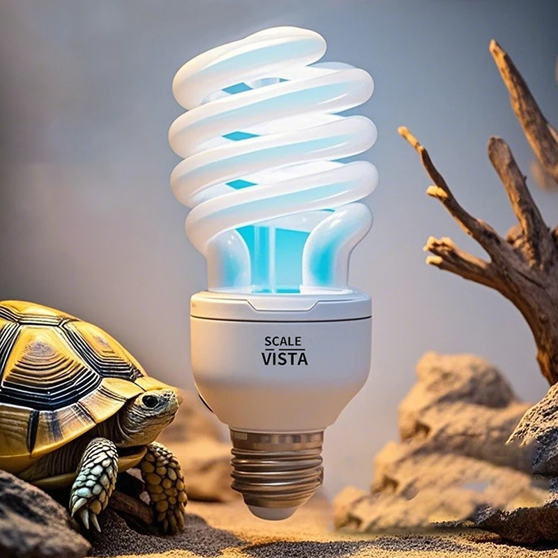 1 Piece 13/26W UV Rays Energy Saving Terrarium Basking Light 5.0 10.0 UVB Reptile Lamp Turtle Lizard Snake Reptiles Heating Lamp
