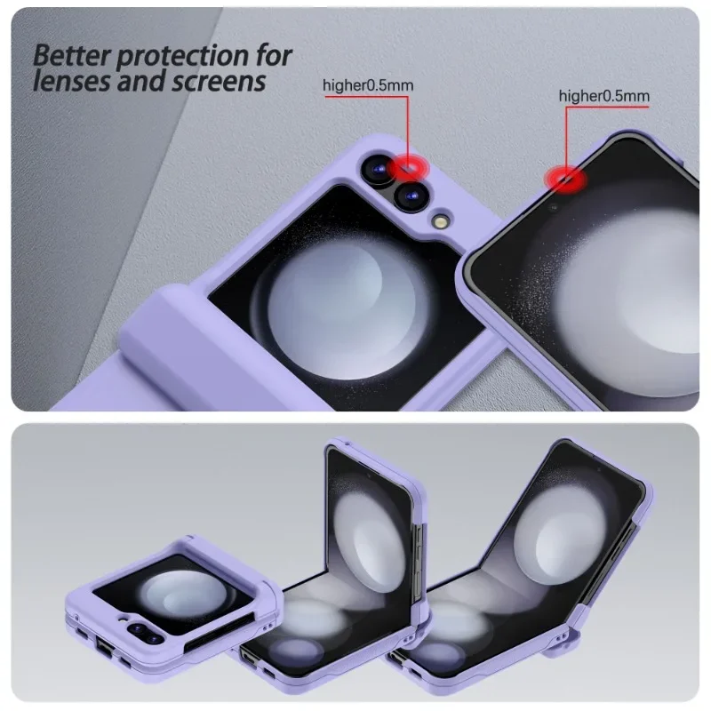 Card Holder Protective Shockproof Phone Case with Full Hinge Cover