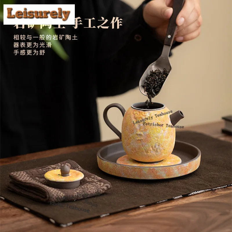 175ML Rock Mineral Cloud Teapot Zen Tea Infuser Pot Tea Maker Kettle With Ball Hole Teaware Ornaments Accessories Drinkware Gift