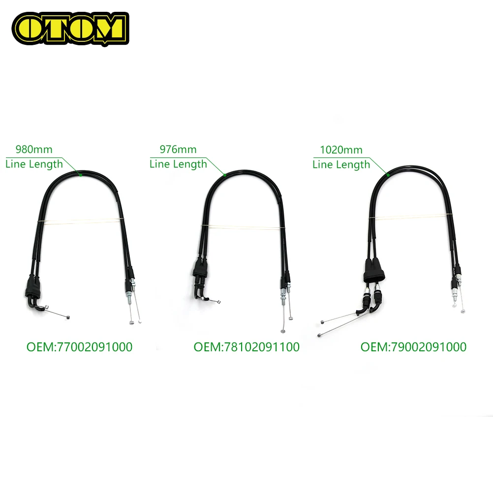 OTOM For KTM HUSQVARNA Throttle Cable Accelerator Choke Cable 980/976/1020mm Damper Pull Line Fuel Pipe EXC SXF XCF FE FC FS 250