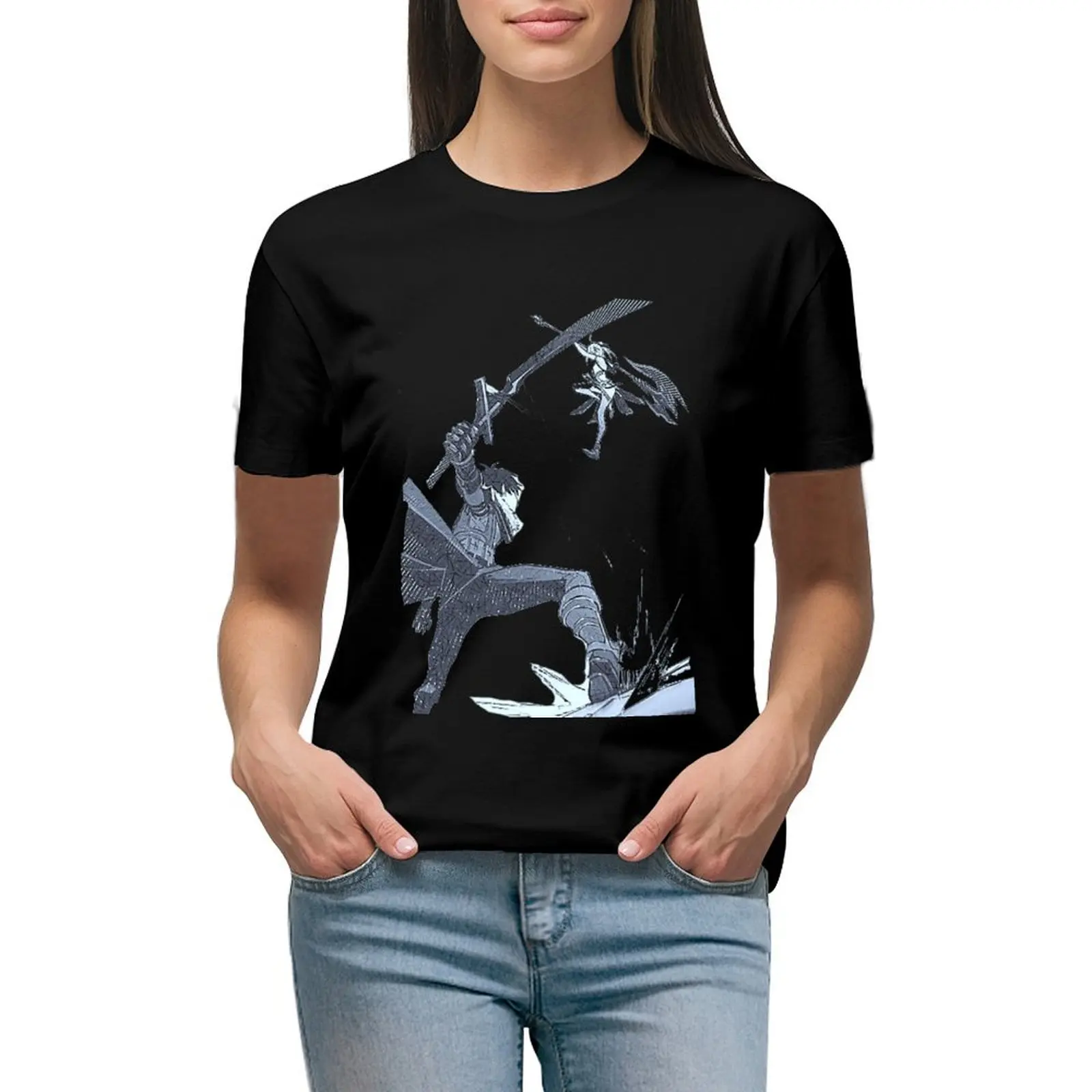 

Berserk of gluttony Fate fanart character T-shirt anime clothes vintage clothes lady clothes cropped t shirts for Women
