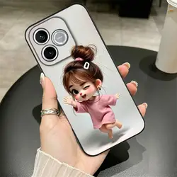 Cute Cartoon Girl Phone Cover Case - Honor 600 Lite (Mix06)