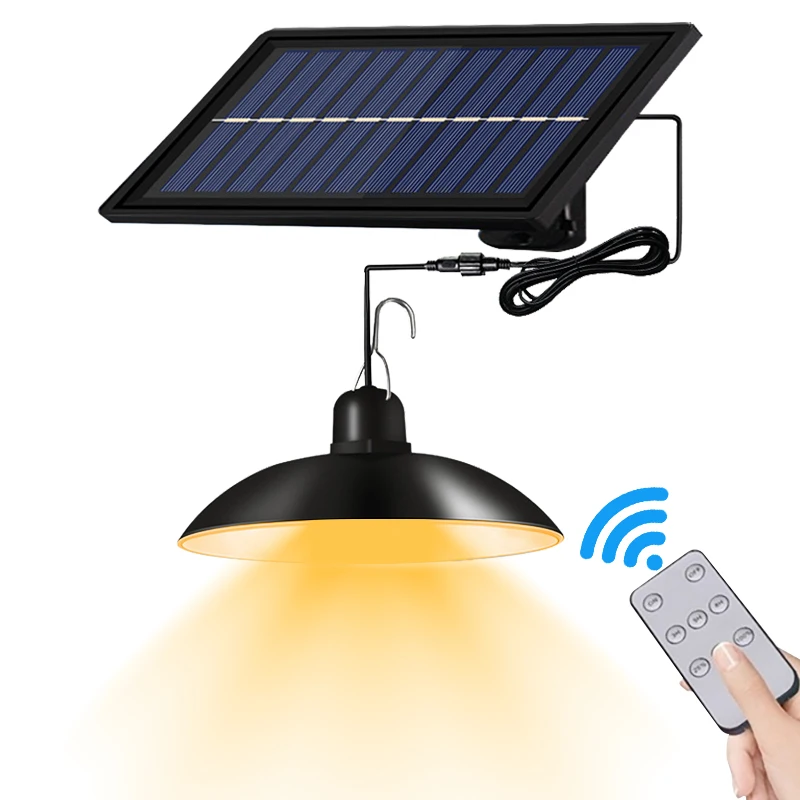 solar garden lights Solar Pendant Light Single Or Double Head Waterproof Solar Lamp With remote Control Lighting Suitable for Courtyard Garden Lawn best solar lights Solar Lamps