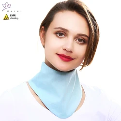 Genuine Electromagnetic radiation protection Metal fiber+silver fiber scarf EMF shielding thyroid protection scarf