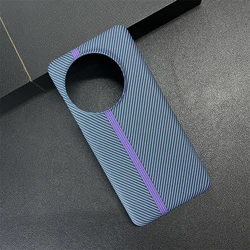 Introducing the New Arrival Ultra-Thin Carbon Fiber Texture Case: Skin Feel Protective Cover with Fashionable Color Collision Design for OnePlus 13 (SD Blue)