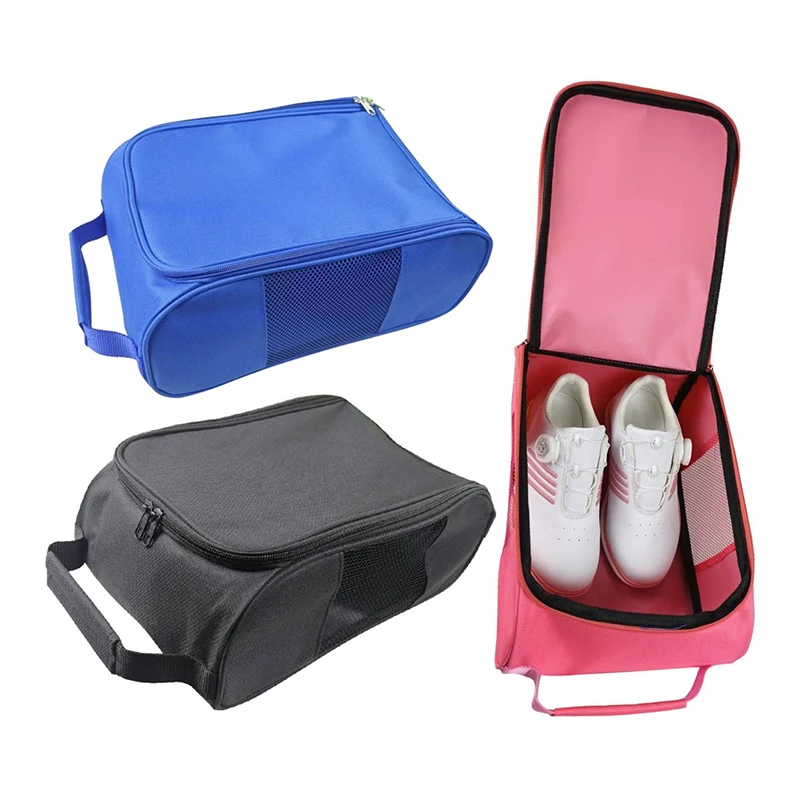 

1PC Portable Mini Golf Shoe Bags Breathable Shoes Men Women Carrier Bags Lightweight Handbag For Outdoor Travel Golfing Training