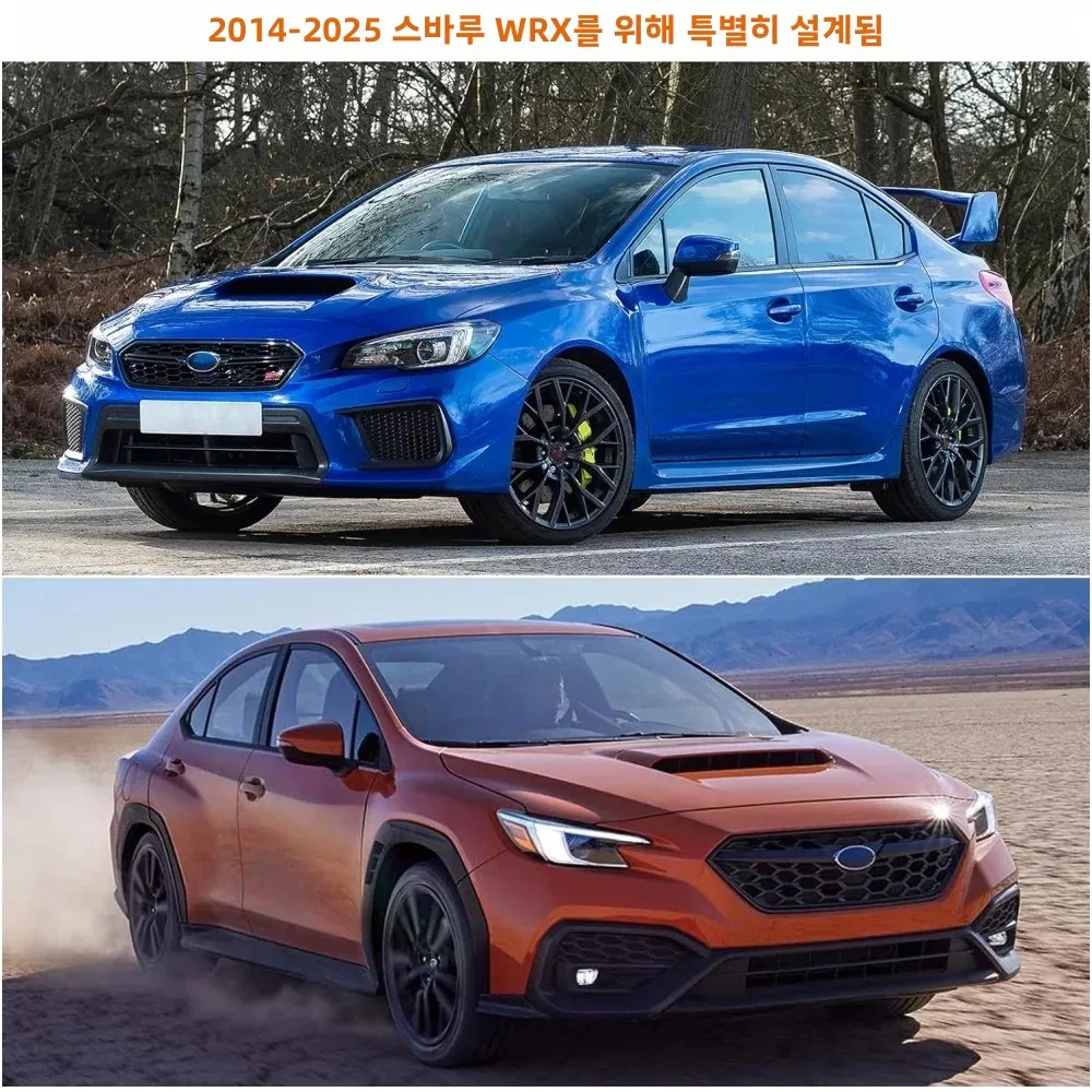 2014-2025년형 스바루 WRX 실버용 자동차 커버, 지퍼 도어 및 방풍 밴드 포함, 눈, 비, 먼지, 우박 방지 기능