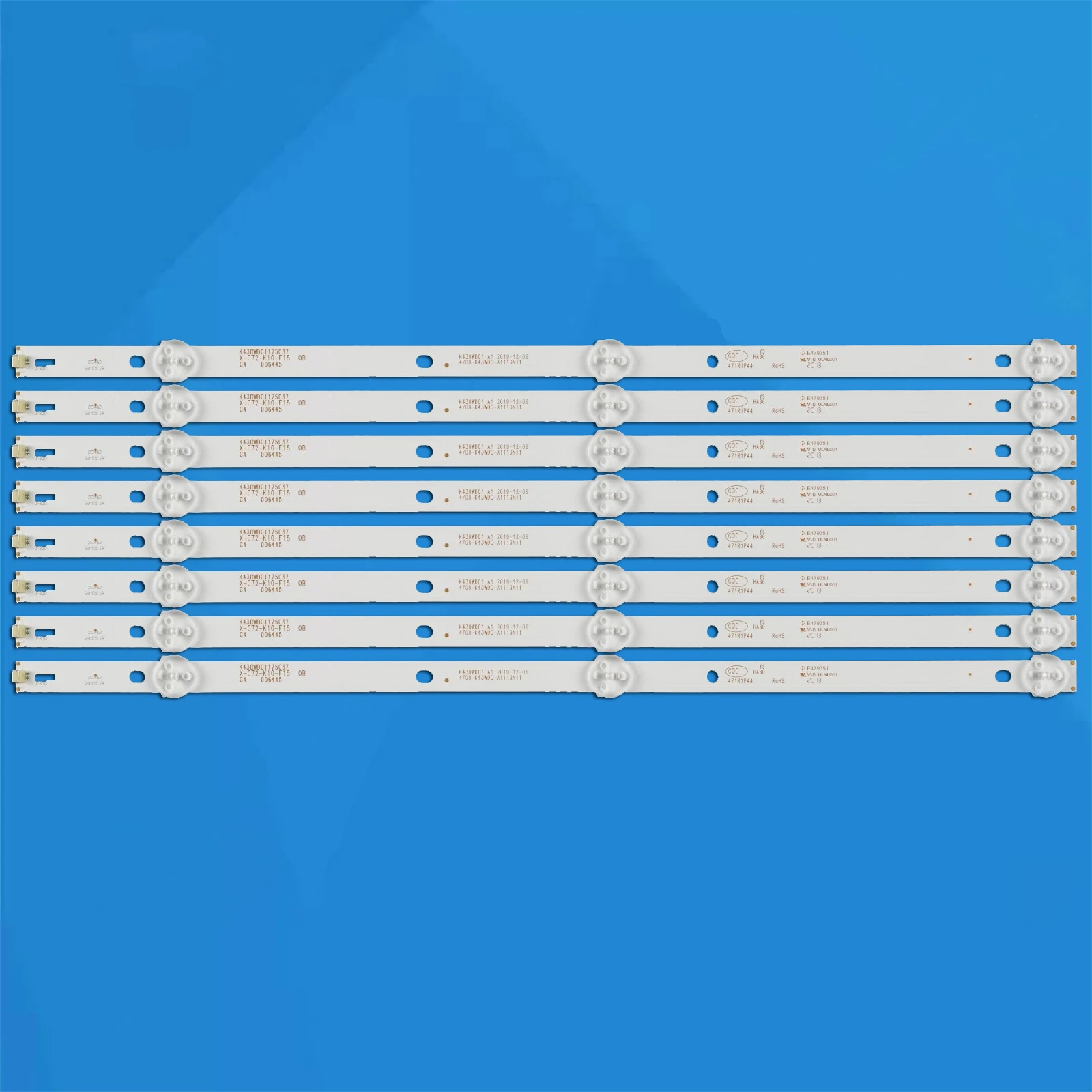 LED Hintergrundbeleuchtung Set Für 43PFT4002 & Co. – 8 Streifen Mit 3 LEDs (6V) – Kompatibel Mit Vielen 43-Zoll-TV-Modellen