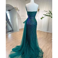 فساتين سهرة نسائية مطرزة بالخرز على شكل حورية البحر من دبي بتلال هادئة ، فساتين حفلات موسيقية ، حفل زفاف ، LA72090 ، 1