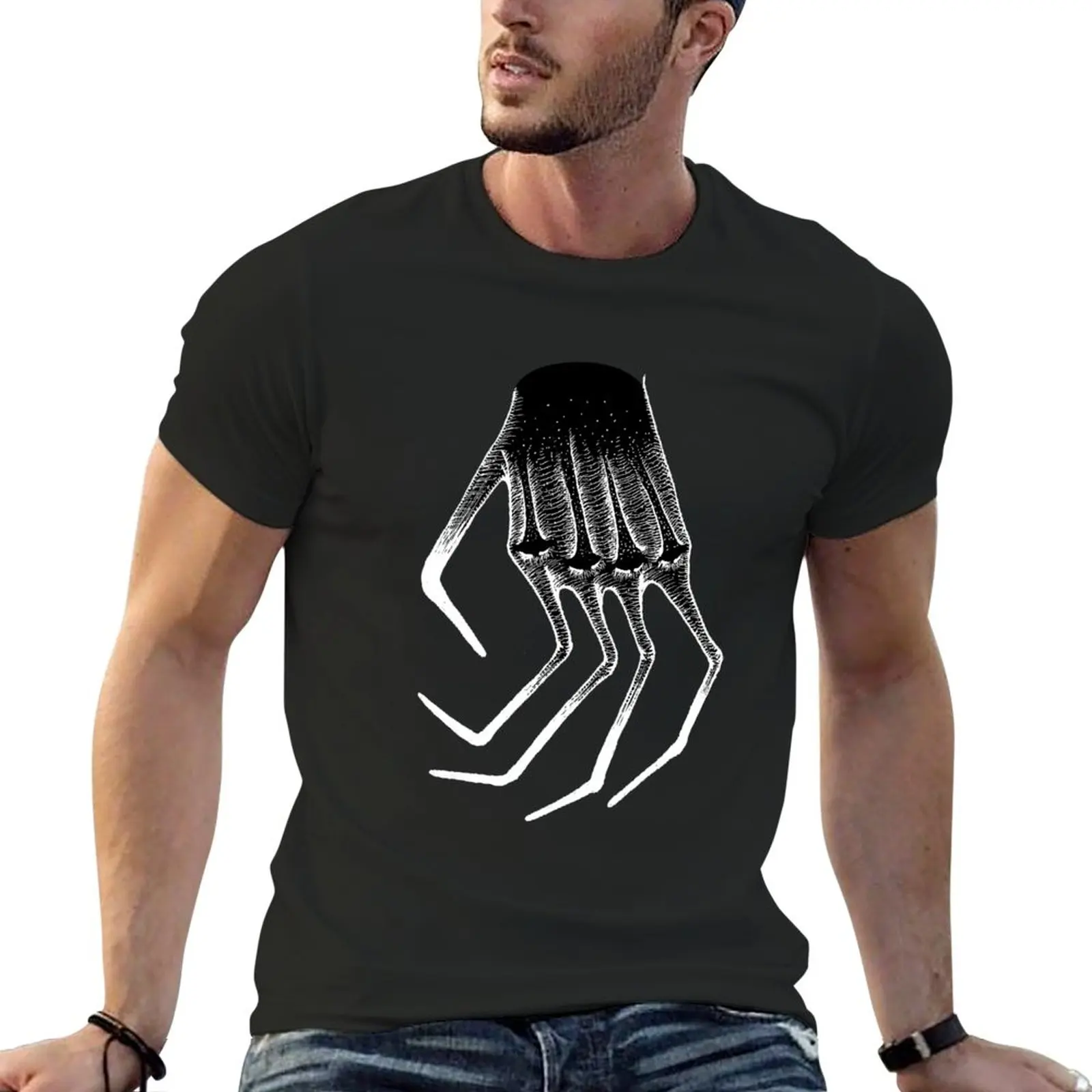 

Creepy Hand inverted T-Shirt quick-drying t-shirt Short sleeve tee men clothings