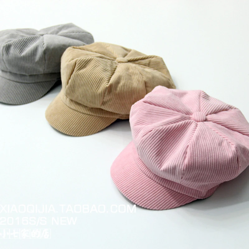 Cotton Newsboy Cap MAXSITI U Corduroy Anise Newsboy Cap Women Vintage Literary Snapback Octagonal Hat Spring Autumn Leisure Casquette Accessories