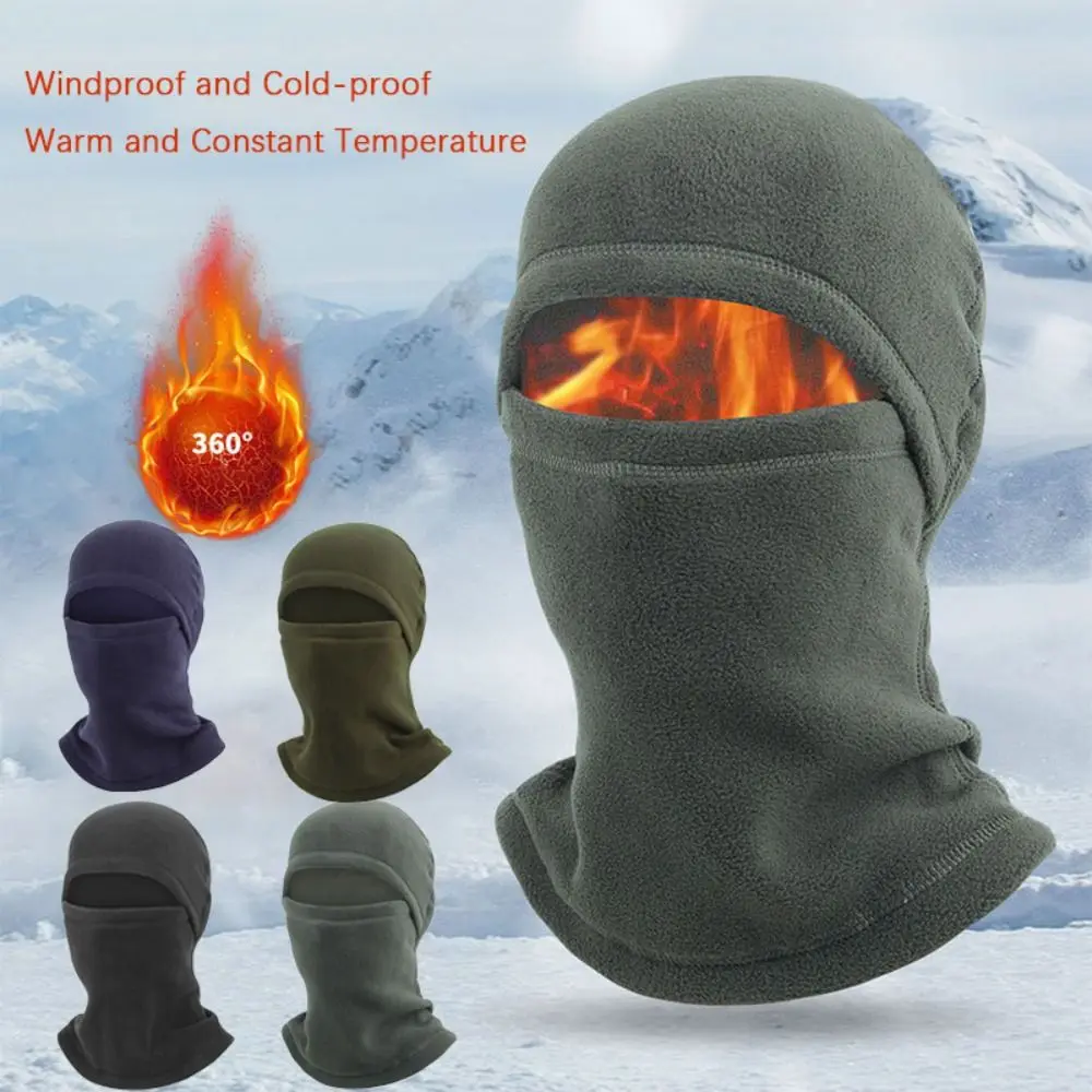 

Men's Thermal Winter Hat Beanies Warmer Windproof Polar Fleece Full Face Hat Ski Mask Caps Men Bonnets for Women Man