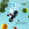 Fruit Vegetable Cleaning Machine Multifunction Food Purifier Capsule Shape IPX7 Waterproof Food Grade Flexible for Traveling 4