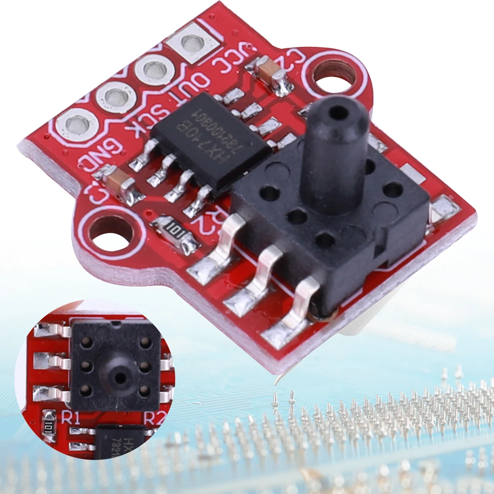 Sensor Module Pressure Sensor Module DC 3.3/5V 0-40KPa Air Pressure Sensor Connect 2.5mm Soft Tube Liquid Level Module Digital Barometric Pressure Sensor for Arduino