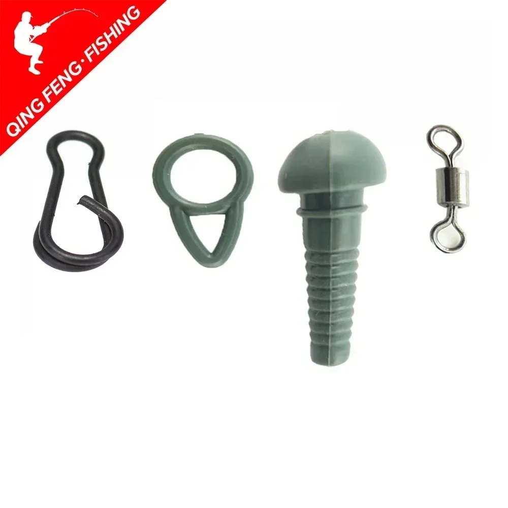 Carp Fishing Rubber Lead Clips With Run Rig Rings Fishing Accessories ...