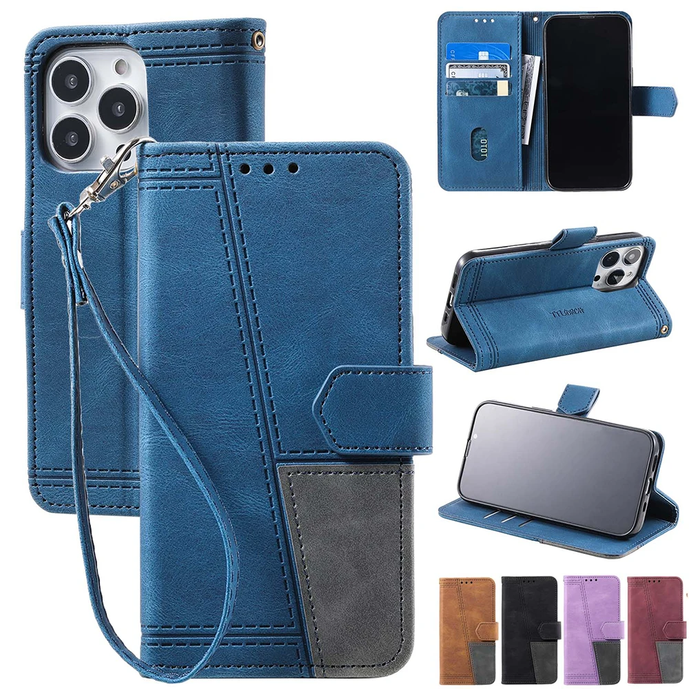

Etui Wallet Flip Case For VIVO Y72 5G Y21 2021 Y33S Y20 V21 X60 Pro Wallte Magnetic Flip Leather Case Cover