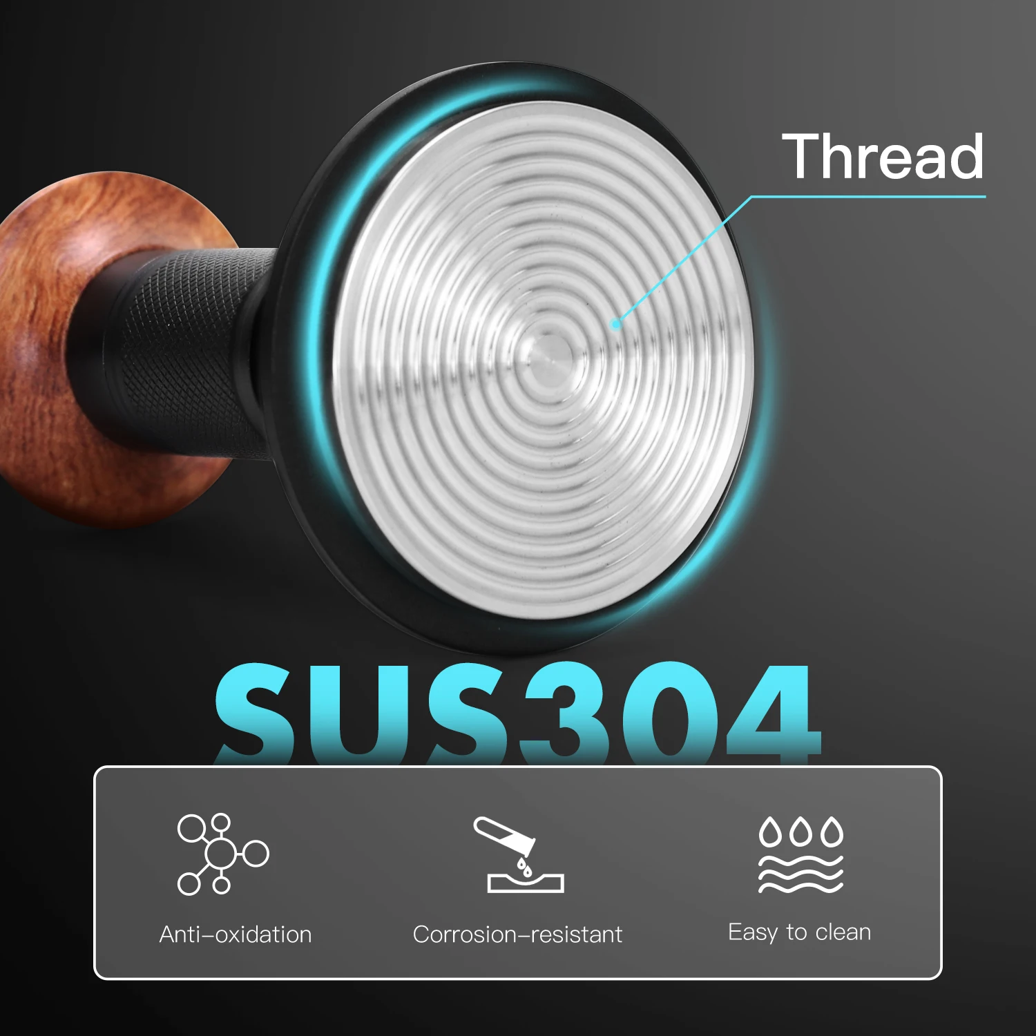 AliKisscafe 커피 탬퍼 임팩트 4 스프링 일정한 압력 30lb 교정된 51mm 53.3mm 58.5mm 에스프레소 액세서리  바리스타 도구 - AliExpress