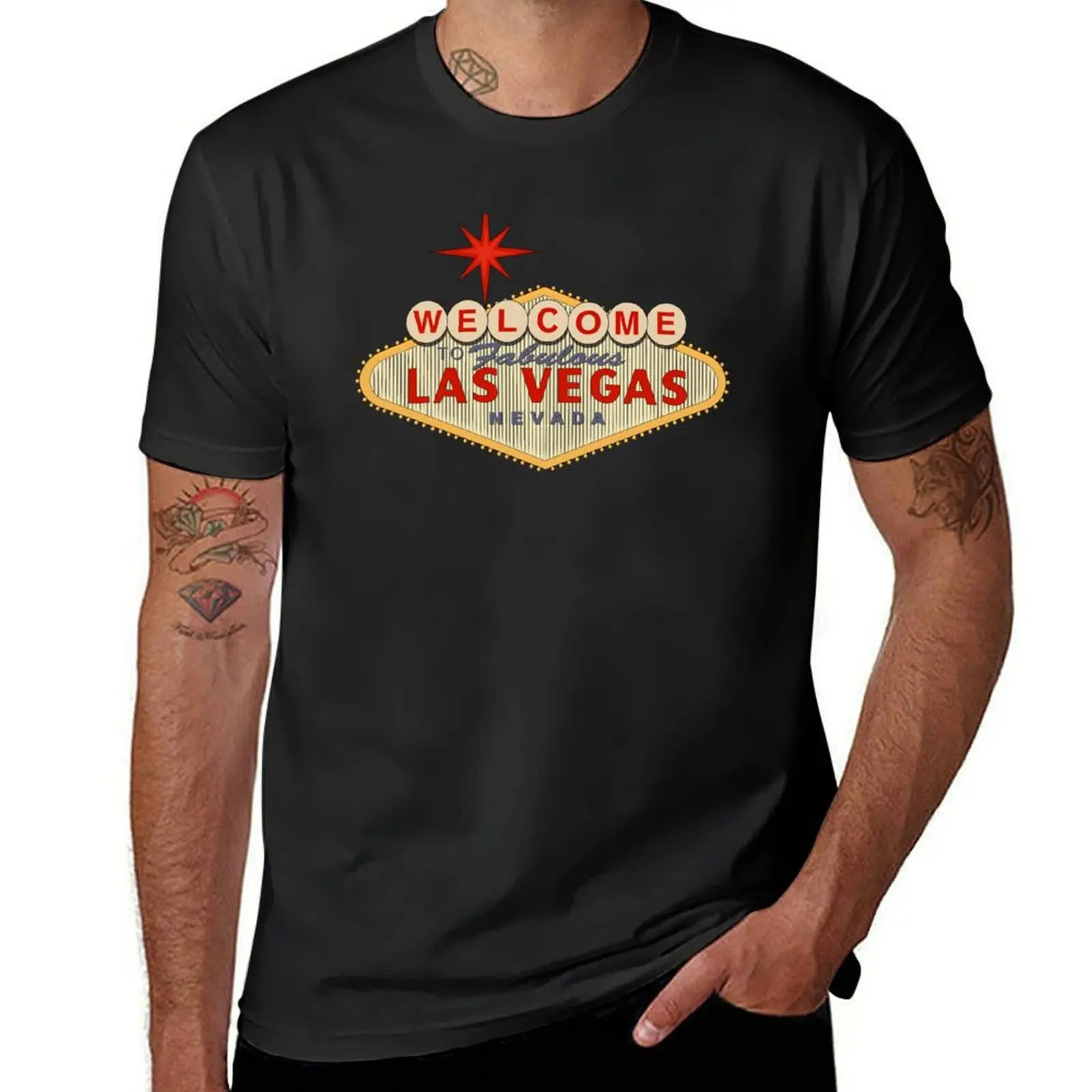 

Fabulous Las Vegas T-Shirt customs summer top mens graphic t-shirts pack