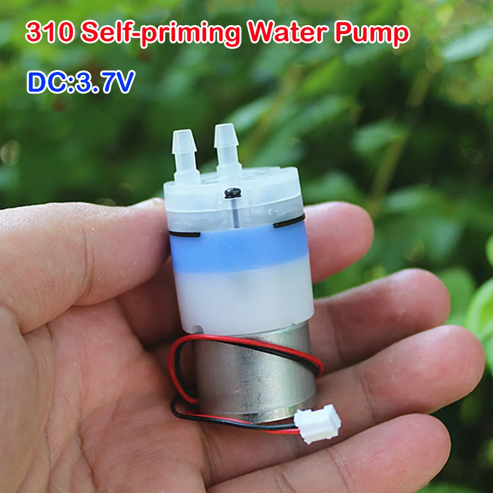 

Micro Water Pump DC 2V 3.7V Mini 310 Motor Pump Self-priming Pump Small Diaphragm Pump Large Flow Water Dispenser Pump