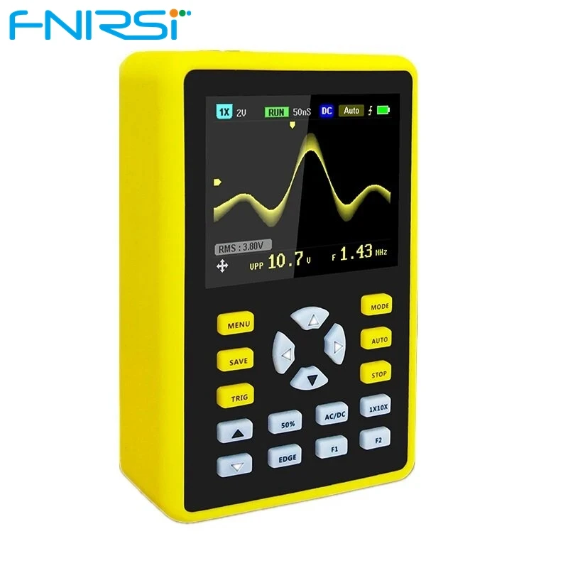 YYHC-5012H 2.4-inch Screen Digital Oscilloscope 500MS/s Sampling Rate 100MHz Analog Bandwidth Support Waveform Storage