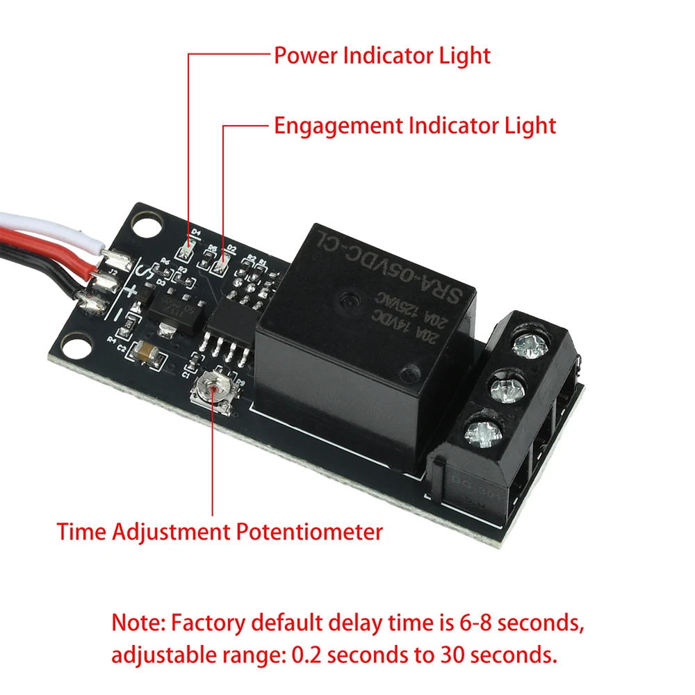 Relais Commande Drone RC 5-18V PWM Marche/Arrêt Feux Navigation