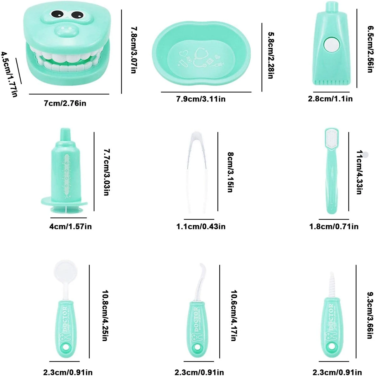 Montessori Educational Toys Children Early Learning Doctors Dentist Role Play Kits Kid Intelligence Brushing Tooth Teaching Aids 2