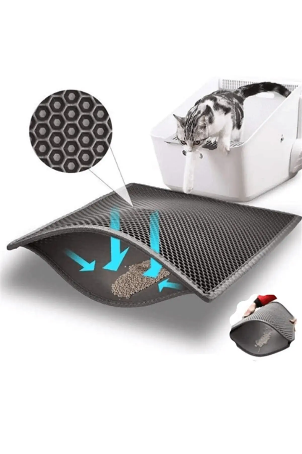 

Cat Toilet Fronting Mat 60x45cm KediPaspası