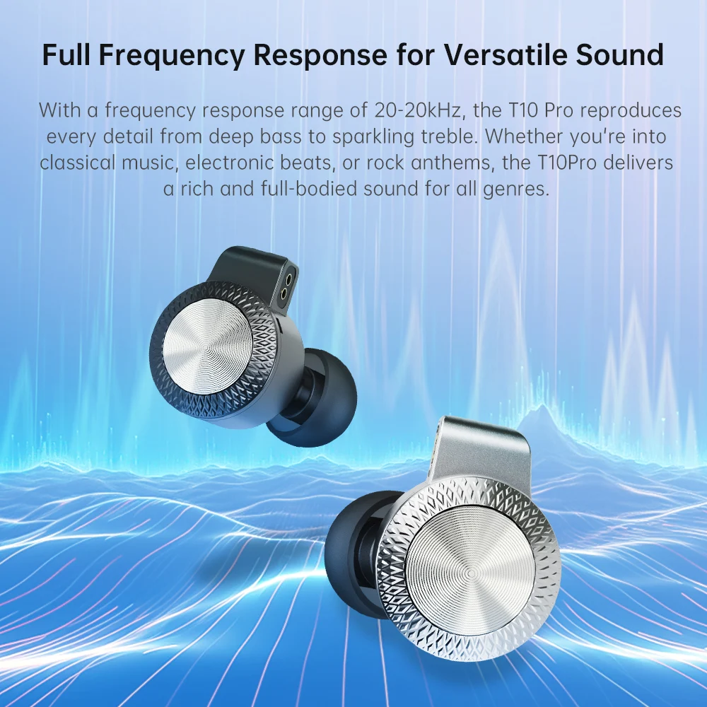 ARTTI T10 PRO In-Ear HiFi Earphone Wired IEMs Monitors 14.2mm Planar Driver Bass Earphone 0.78mm 2pin 3.5+4.4mm Plug 3