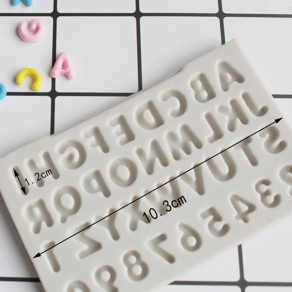 Domed Uppercase Alphabet - Silicone Mold