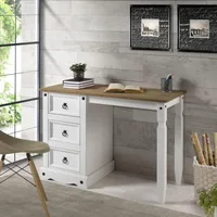 Cottage Series Wood Vanity/Desk, Corona Snow 2