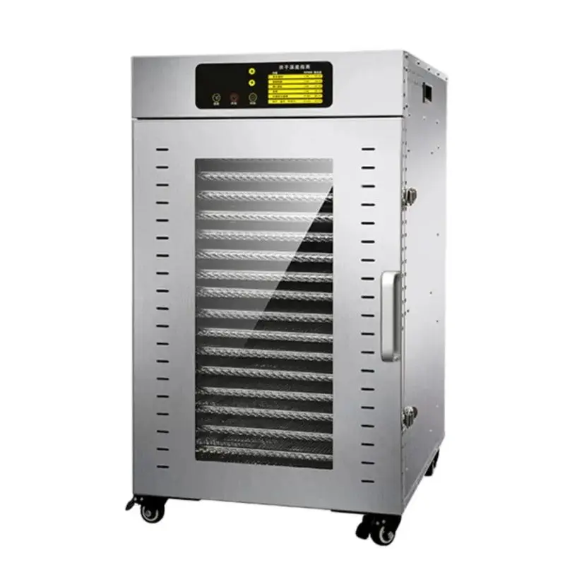 18 Layers Fruit Dryer Food Commercial Vegetables Mango Beef Bacon Food Air Dryer Home Household Light Grey Stainless Steel