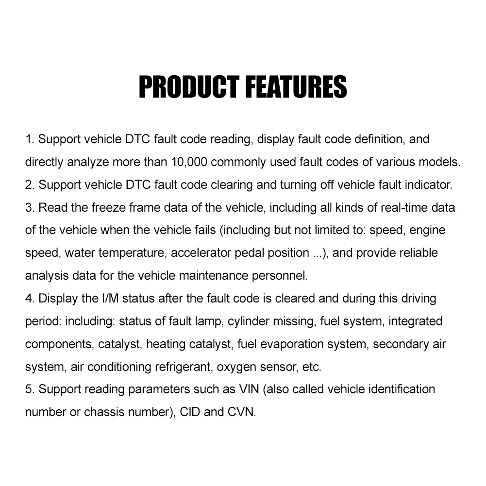 MS309 OBD2 Scanner Car Code Reader CAN BUS 2.4" Display OBD2 Fault Code Reader EOBD OBDII Diagnostic Tool Multi-languages high quality auto inspection equipment