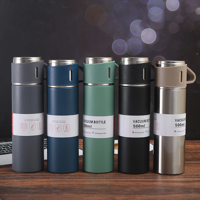 304 Double Wall Hot and Cold Vacuum Flask Gift Set Thermos