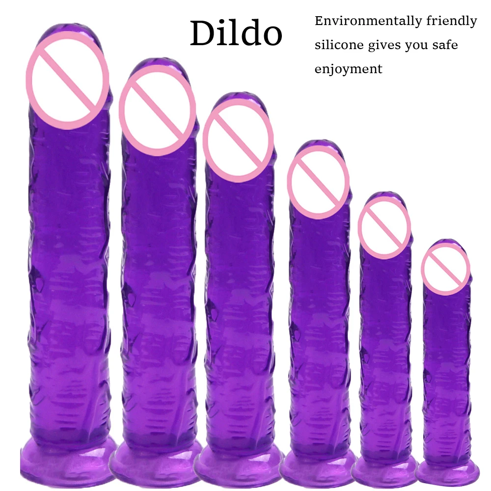 Dildo Anal Plug Dilldo? for Women But Cock Sex Toys Butt​ Woman Penis Dilbo? 18 Realistic Strapon Dildos Strap-on Adults Glass