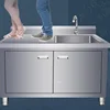 Commercial Metal Kitchen Sinks For Outdoor Cabinet Storage With Operating Table Sinks Minimalist Sink For Dining Room N 5