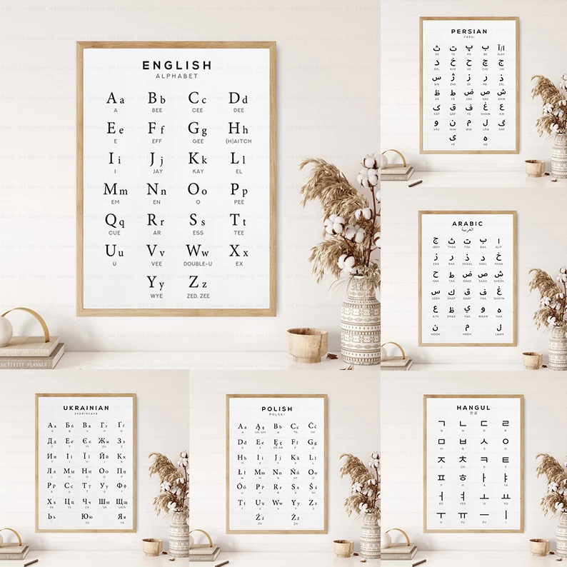 Armenian Alphabet Lowercase Art Board Print for Sale by Doopik