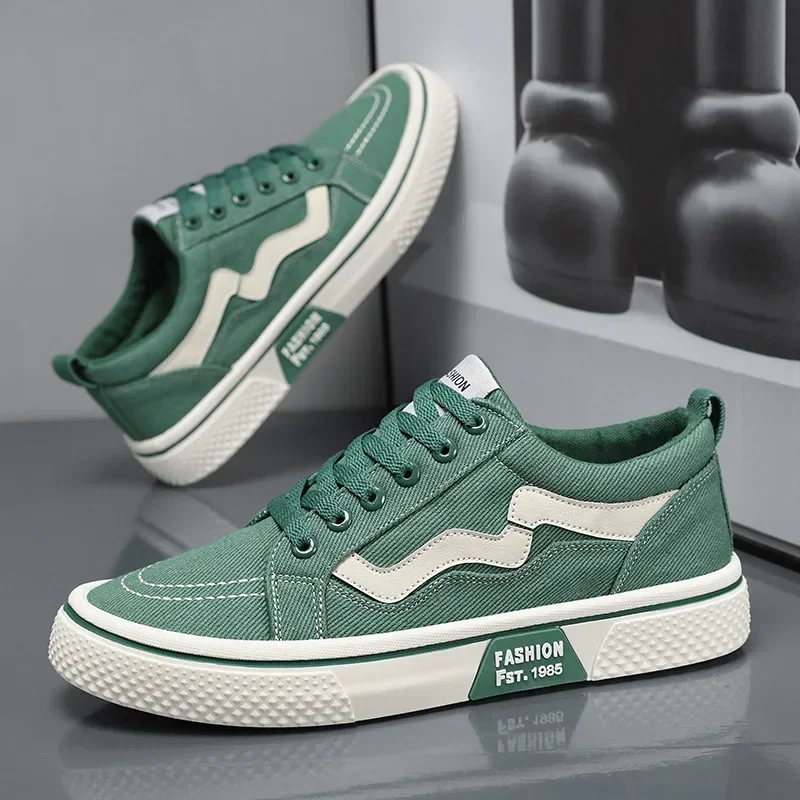Trendy Men Canvas Shoes Breathable Mens Casual Shoes 2025 New Non-slip Male Sneakers Sport Skateboard Shoes Zapatillas De Hombre 1