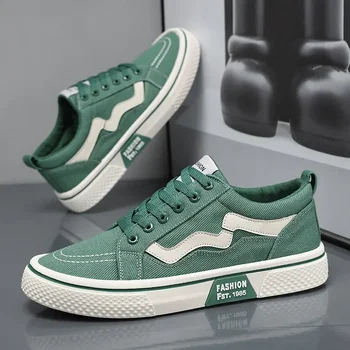 Trendy Men Canvas Shoes Breathable Mens Casual Shoes 2025 New Non-slip Male Sneakers Sport Skateboard Shoes Zapatillas De Hombre 1