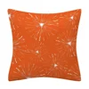 Nordic orange and white classic pattern linen pillowcase sofa cushion cover home decoration can be customized for you 40x40 5