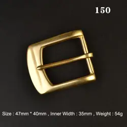 Premium Solid Brass Pin Buckle for Leather Craft and Belt Replacement (150)
