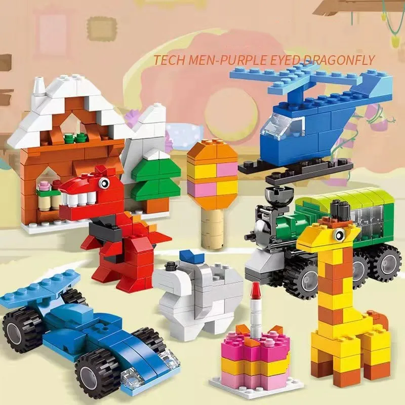 Bulk building blocks toy Spelling brick 500pcs Small particles Compatible with Lego DIY Early education puzzle
